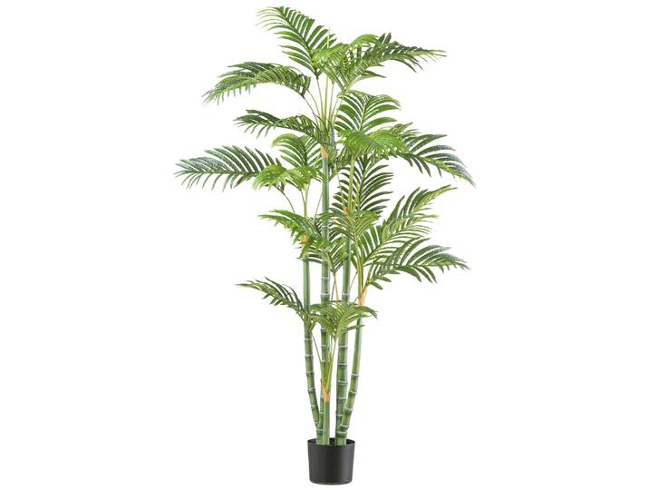 Kunstpalme CREATIV GREEN Bambuspalme , grün, H:155cm, Kunststoff, Kunstpflanzen, Kunstpalme, mit zahlreichen Wedeln