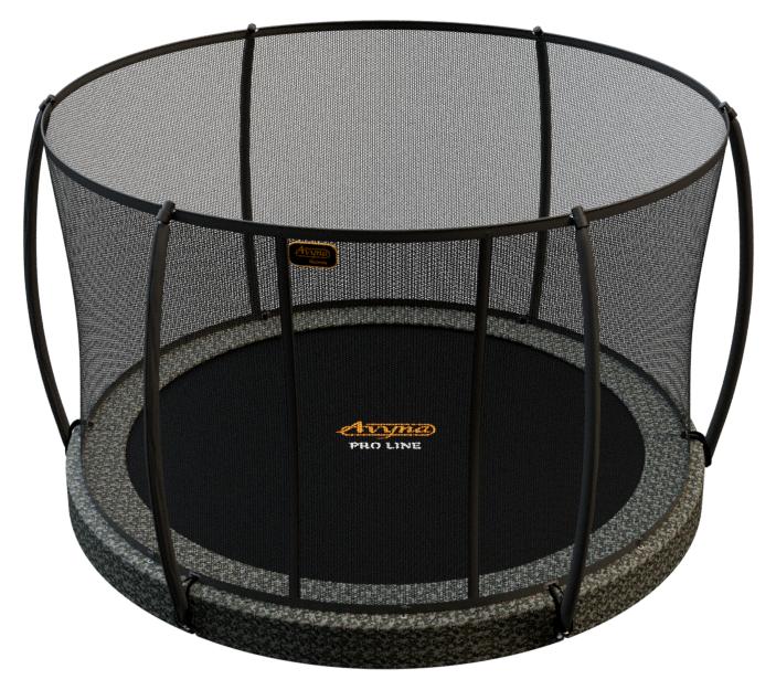 Avyna Trampolin, eingelassen, Durchmesser 305 cm, mit Sicherheitsnetz | Tarnfarben