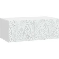 vidaXL Wandmontierter TV-Schrank 59,5 x 31 cm Weiß Holzwerkstoff