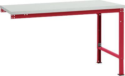 Manuflex Ansatztisch UNIVERSAL Spezial, Tischplatte Kunststoff, 1500x1000, rubinrot
