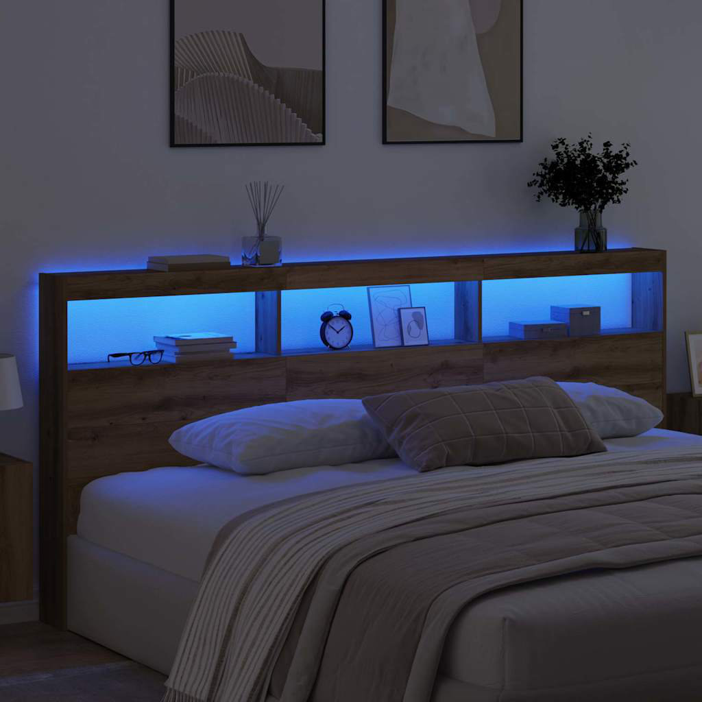 17 Stories 200 x 200cm Headboard Artisan Oak King