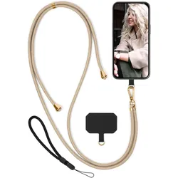 moex – Handykette ohne Hülle für nubia Flip 2 5G – Abnehmbares Band mit Einleger, schnell abnehmbar mit Karabiner – Unleash
