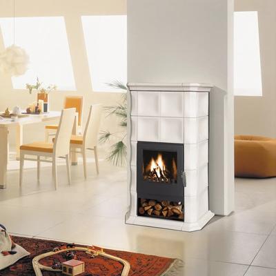 Kaminofen Kachelofen DOMOFIRE Meran Keramik sandgelb 8 kW