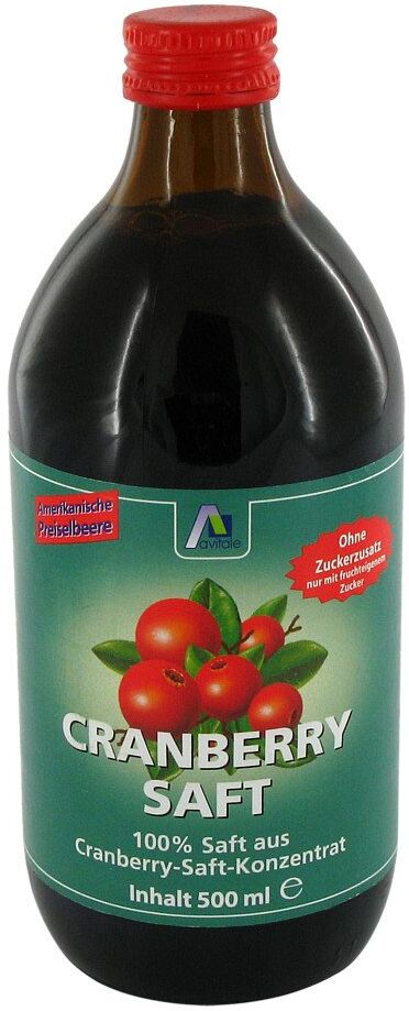 Avitale Cranberry Saft 100% Frucht