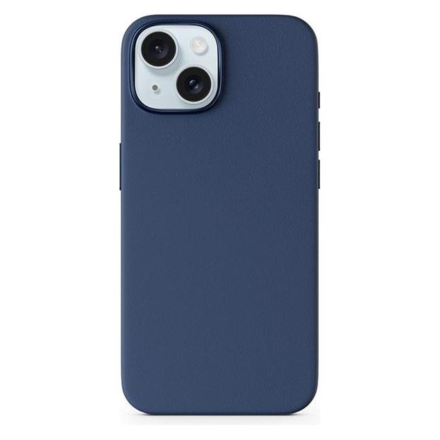 Epico Mag+ Leather Case, iPhone 15 - Case, Blue (Apple iPhone 15) (81110131600001)