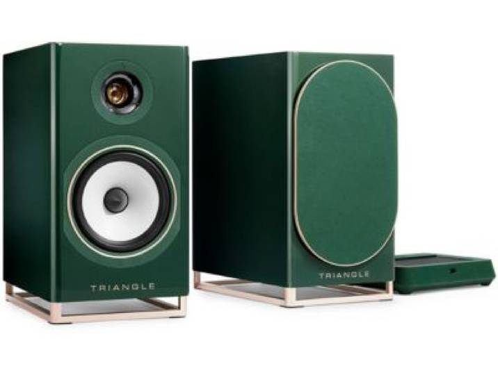 Triangle - Enceinte Bibliothèque Active Capella 2 Vert Anglais