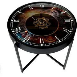 BHP Couchtisch mit Uhr IVANA - B/H/T ca. 71.50x57.00x71.50