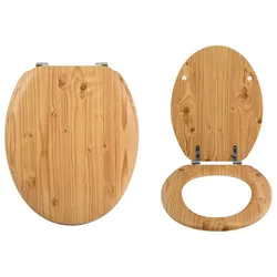 MSV WC Deckel WC Sitz Kiefernholz