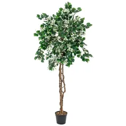 EUROPALMS Bougainvillea, Kunstpflanze, weiß, 150cm