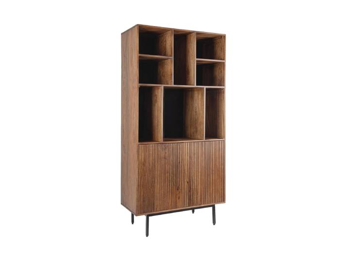 Massives, grosses Design Regal „Tadita“ Mangoholz Natural Bizzotto