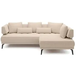 Ecksofa Giotto Stoff Beige