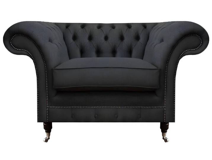 Xlmoebel Chesterfield-Sessel Designer Chesterfield Textilsessel Polster Möbel Sitzmöbel (Sessel), Hergestellt in Europa
