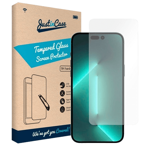 Just in Case Gehärtetes Glas Clear Displayschutzfolie Apple iPhone 14 Pro