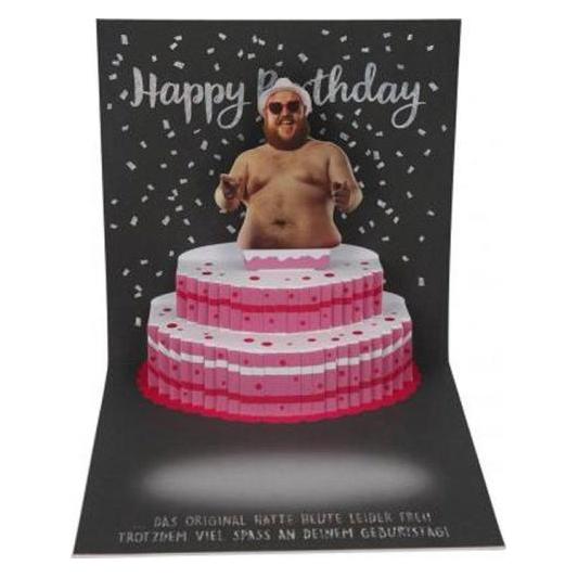 Depesche 0011694-033 Pop-up Glückwunschkarte zum Geburtstag, Klappkarte mit Musik, Lichtelementen un (11694.033A)