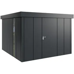 Hörmann Metall-Gerätehaus "Juno" mit Flachdach, JFD14 - Design, 310 x 310 cm (B x T),anthrazit,