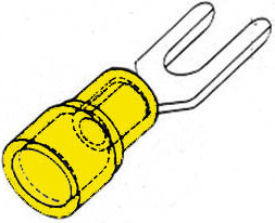 Velleman FYY5, geel, 5,3 mm, 10 stuks