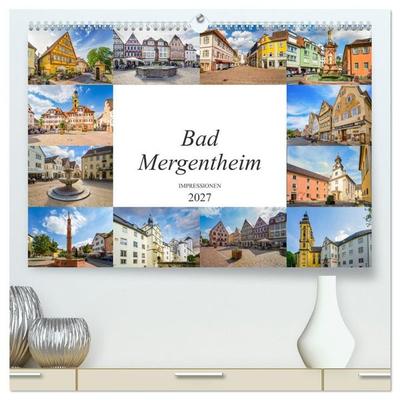 Bad Mergentheim Impressionen (hochwertiger Premium Wandkalender 2027 DIN A2 quer), Kunstdruck in Hochglanz