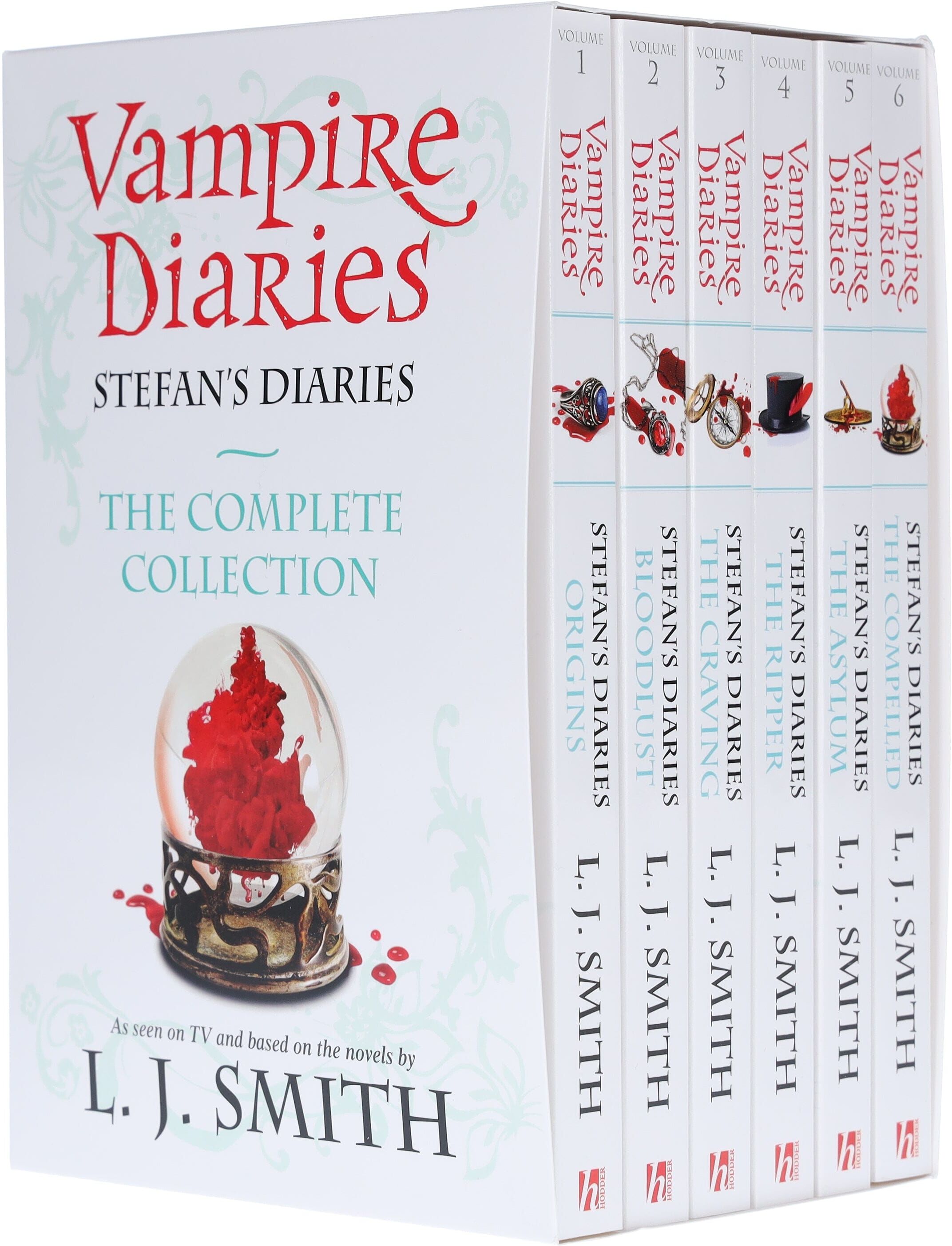 Vampire Diaries Stefan's Diaries The Complete Collection Books 1-6 Box Set by L. J. Smith - Ages 14+ - Paperback Hachette