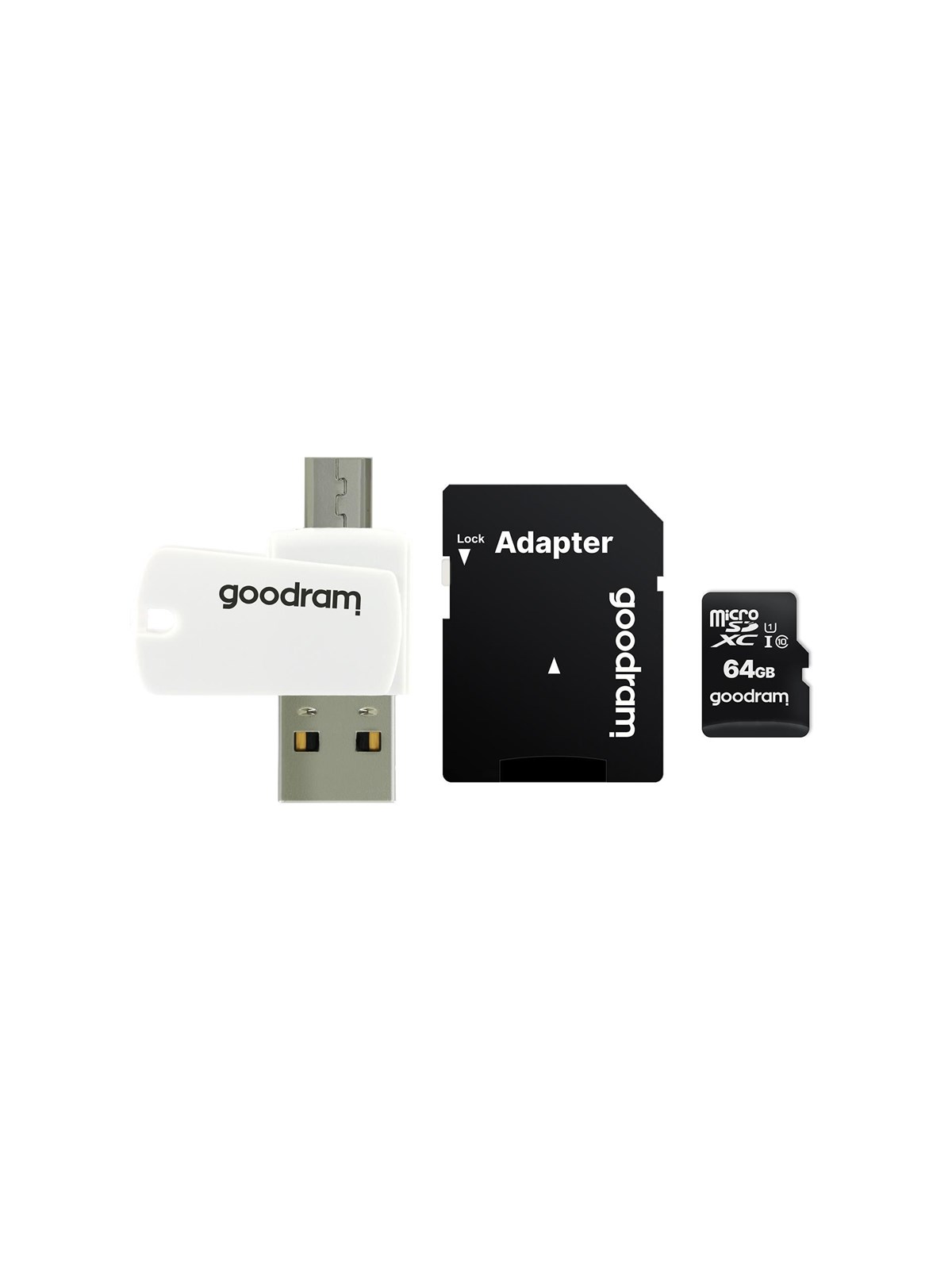 GOODRAM microSD/SD + Card Reader M1A4 - 100MB/s - 64GB