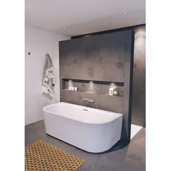 Riho wandstehende Badewanne Desire 180x84 B2W weiß, B089002005 B089002005
