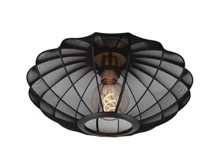 LUCIDE CORINA - Deckenleuchte - Ø 40 cm - 1xE27 - Schwarz