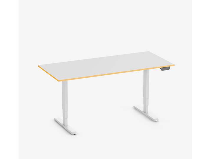 Primus Gamingschreibtisch Rechteck, Weiß Klassik Sundown 180x80