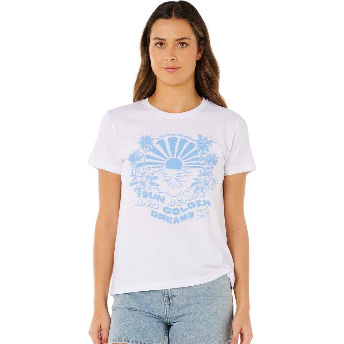 RipCurl SUN Beams Standard Tee optical white (3262) S 0M2WTE-3262-S
