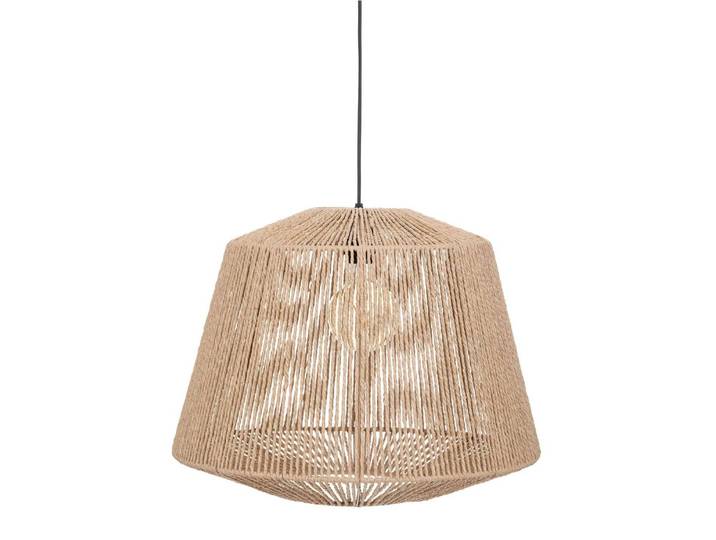 Lampe suspendue tressée Jily\, métal\, Ø 48 cm