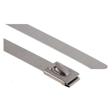 RS PRO Kabelbinder Edelstahl 359x7,9 (Metallkabelbinder, 360 mm, 100 Stk.) (1595335)