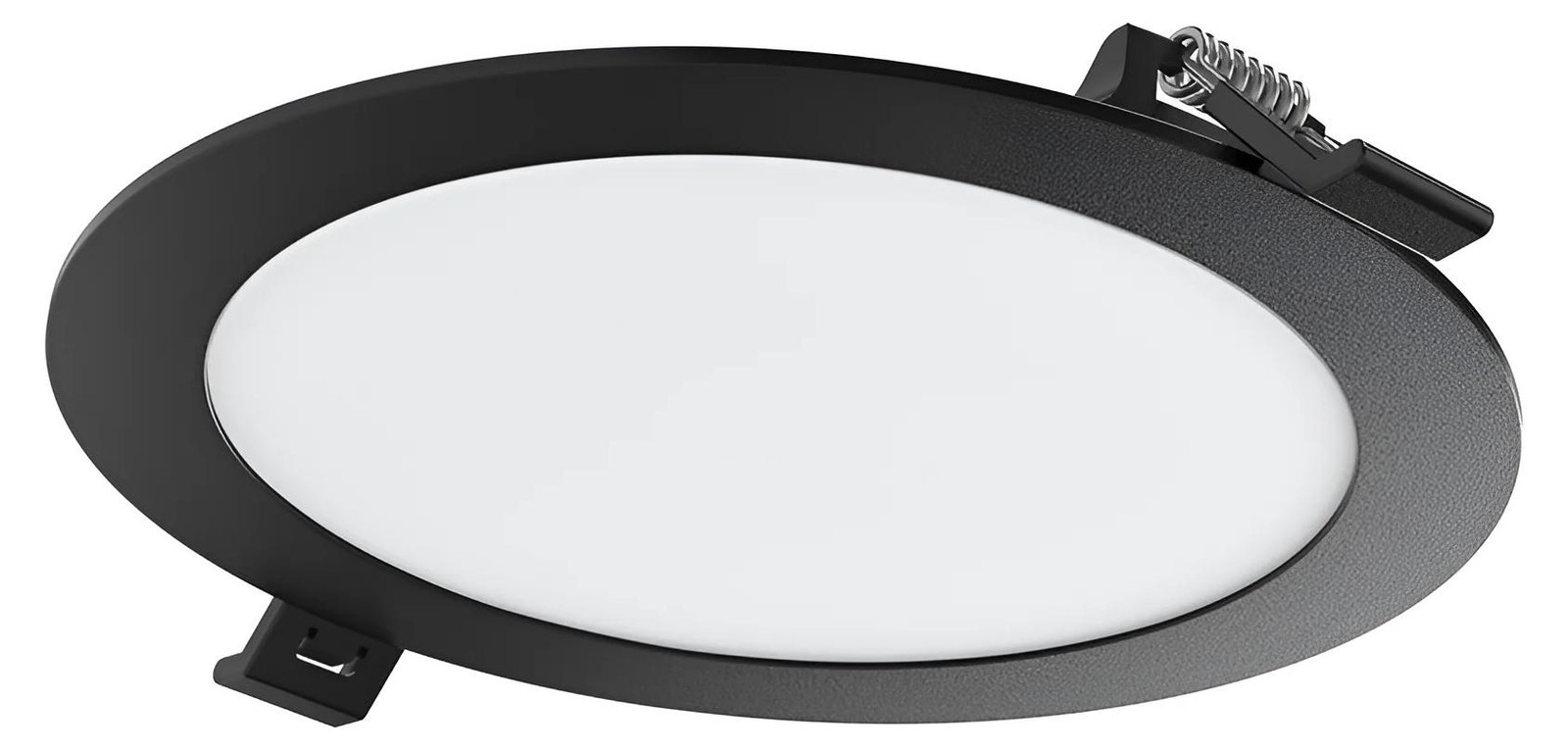 Braytron 12W LED paneel, dimbaar inbouwspot, zwart, IP40, CCT 3-in-1
