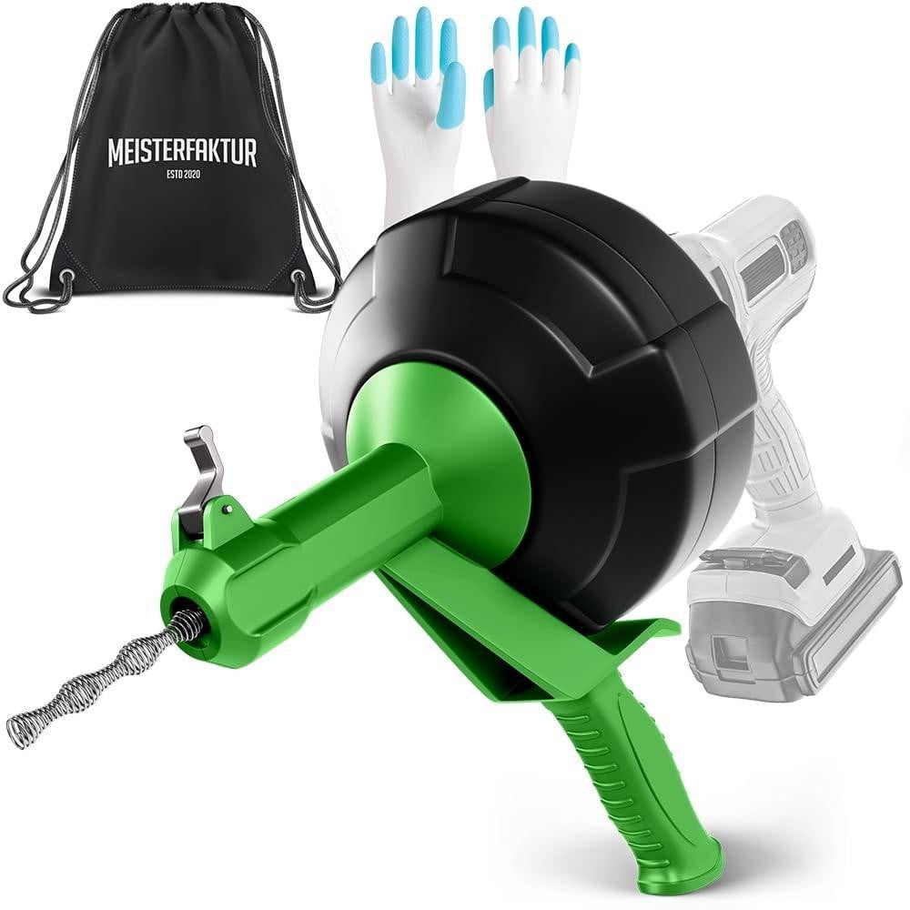 Automatische Pipe Cleaning Spiral 15 m met Boorbevestiging