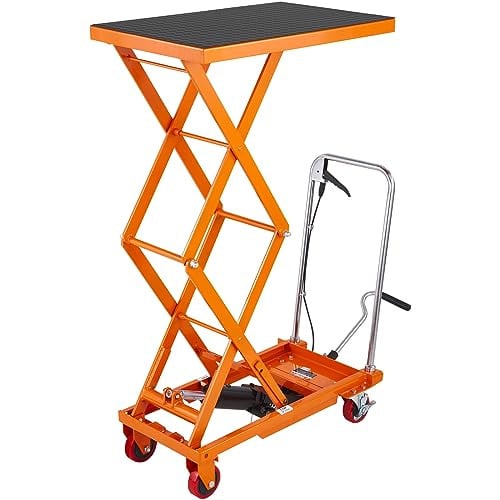 VEVOR Hydraulische lifttafelwagen, 127 cm, oranje