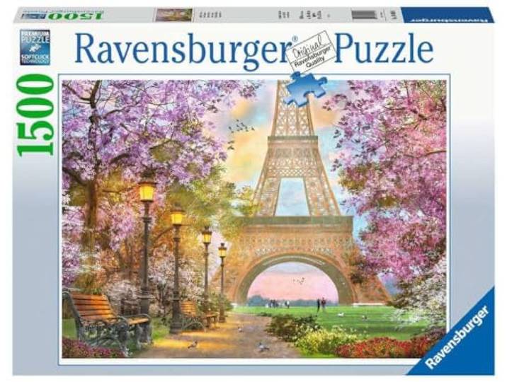 Ravensburger puzzel Verliefd in Parijs - Legpuzzel - 1500 stukjes, Oude versie