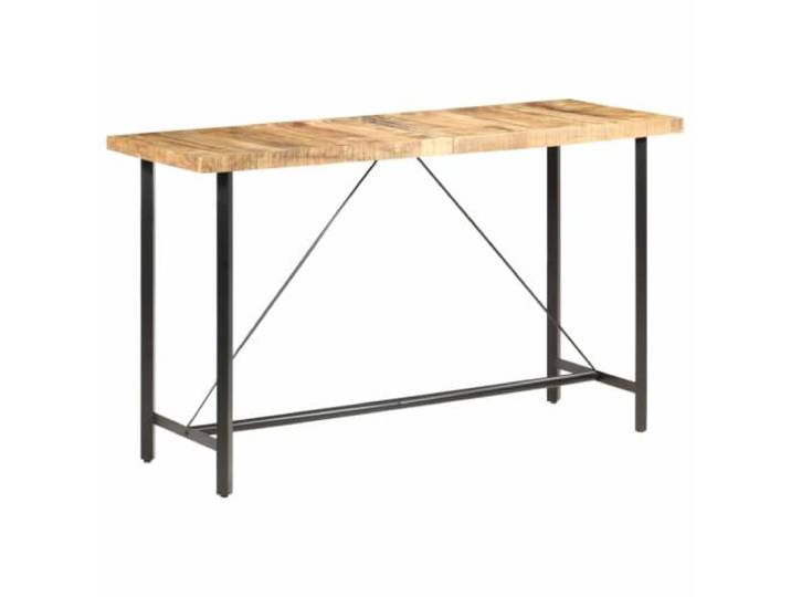 Todiikf Bartisch 180x70x107 cm Raues Mangoholz Stehtisch Industrie Robustes Massivholz mit pulverbeschichtetem Eisenrahmen für Ihre Küche, das Esszimmer oder den Bar-Bereich.