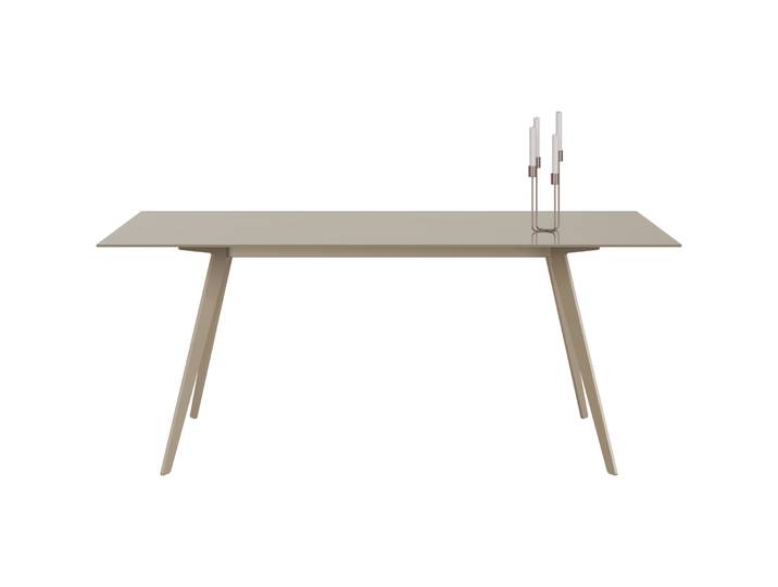 Esstisch Tame Glas beige B 100 T 180 cm - Esstisch