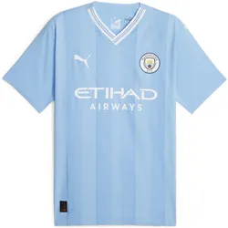 Puma, Herren, Fussballtrikot, MCFC Home Authentic Jersey (S), Blau