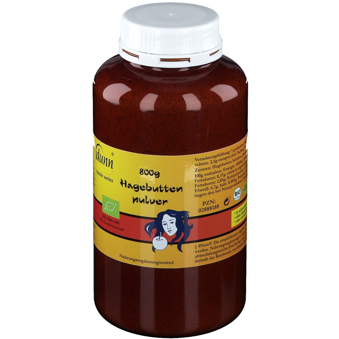 Hagebuttenpulver Bio 800 g Pulver