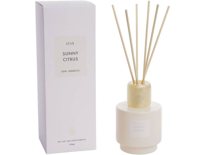 Diffusor Lena creme Sunny Citrus 200 ml - Material: Glas/Polyresin - Diffusor