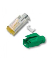 EFB Elektronik RJ45-Hirose Stecker STP TM31 grün 50 Stueck 3 Elemente Cat.6A Grün 45er (H7642.8-50)