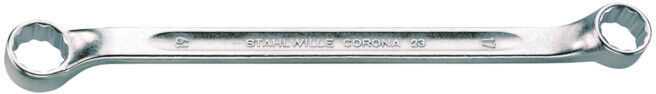 STAHLWILLE Clé polygonale double, faiblement contre-coudée 20X22 mm (41072022)