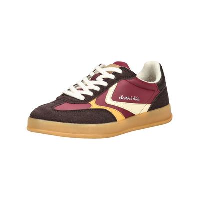 Sneaker SCOTCH & SODA "Scotch & Soda Sneaker Lederimitat", Damen, Gr. 38, Textil, braun, Lederimitat, Schuhe Sneaker