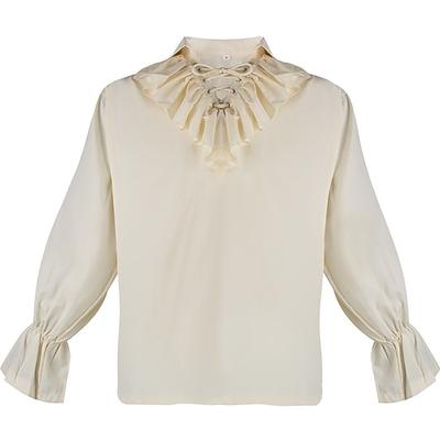 Retro-Vintage-Mittelalter-Bluse/Hemd, Halloween-Party-Hemd für Herren, SCA-Mittelalter-Kleidung