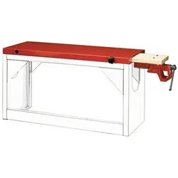 Arbeitsfläche mit Schraubstock 1310mm