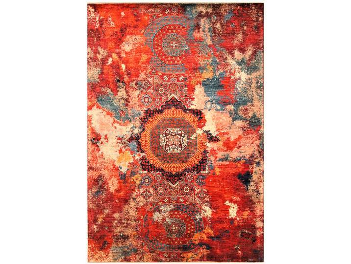 Cazaris Orientteppich Glow, Mehrfarbig, orientalisch, rechteckig, 60x90 cm, Handmade Quality, für Fußbodenheizung geeignet, antistatisch, strapazierfähig, leicht zusammenrollbar, Teppiche und Böden, Teppiche, Orientteppiche