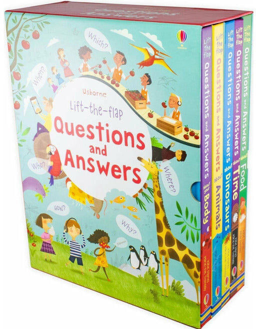 Usborne Lift the Flap - Questions And Answers 5 Books Collection Set