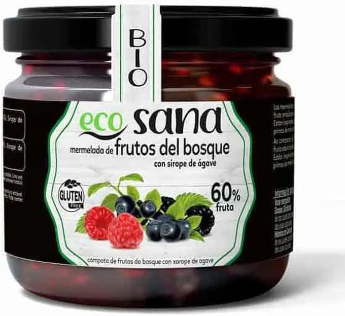 Ecosana MARMELADA EXTRA DE FRUTOS DO BOSQUE COM XAROPE DE AGAVE BIO 260g