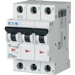 Eaton 240886 Leitungsschutzschalter, 1 A, 3p, Charakteristik: C FAZT-C1/3