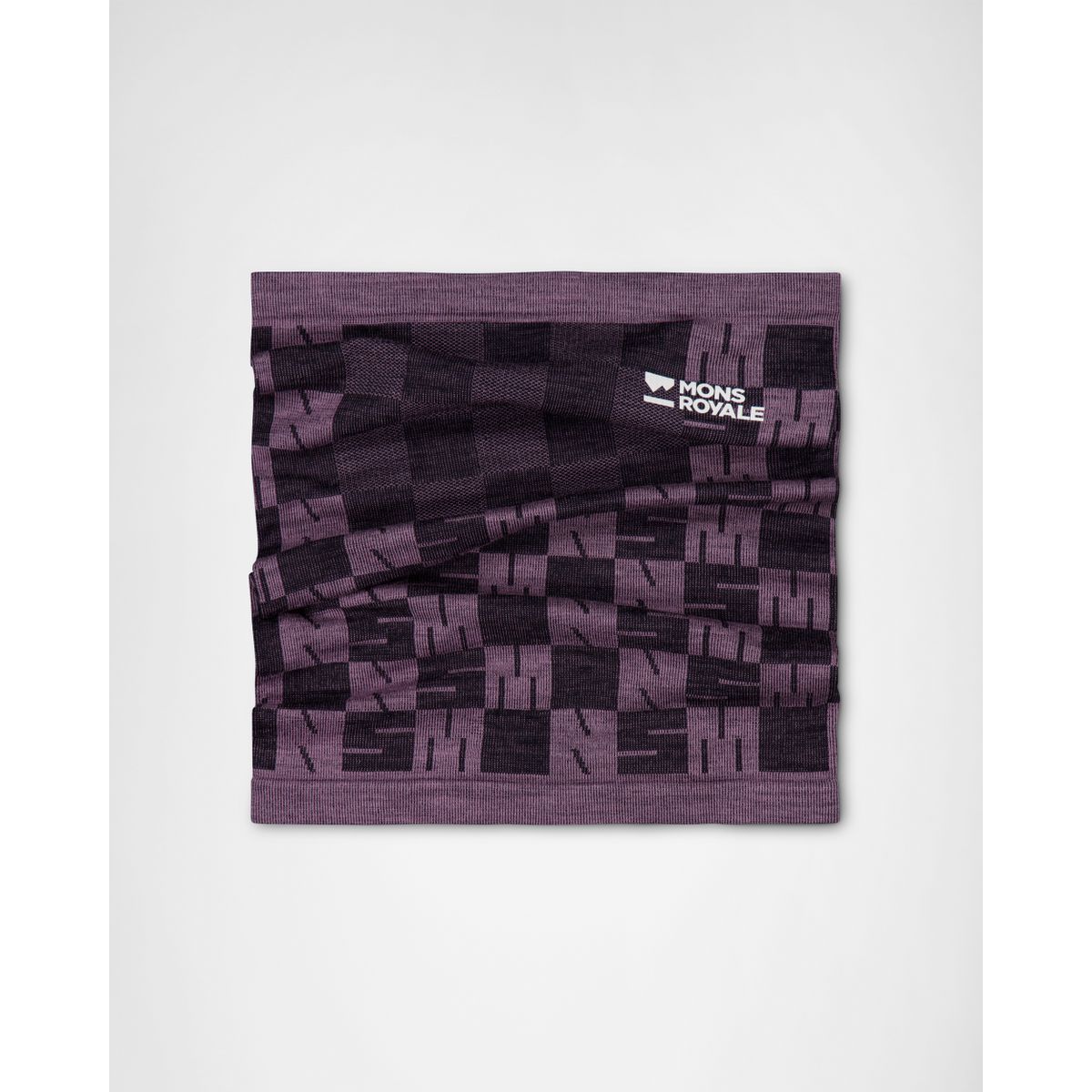 Mons Royale Ascender Merino Neckwarmer mauve / black (914) OS 100823-1171-914-OS