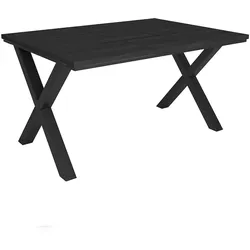 SKRAUT HOME Esszimmertisch, 140x90x74cm, Für 6 Gäste, Stubentisch, Schwarz Mitx_540_6