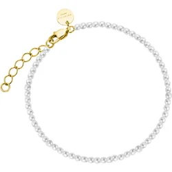 Rosefield JBMPG-J601 Damen-Armband Miniperle Perlenarmband Goldfarben